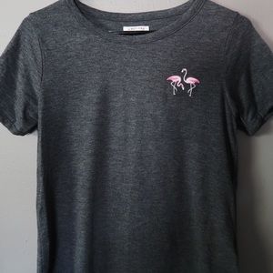 Grey Cropped T-Shirt